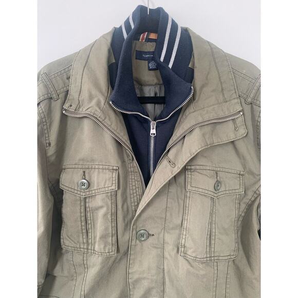 NWOT Tommy Hilfiger Military Utility Full Zip + Button Jacket - Picture 3 of 9